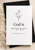 God Is Carrying You Note Card