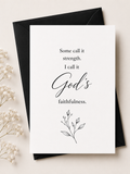 God’s Faithfulness Note Card
